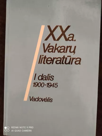 XX a. Vakarų literatūra (I dalis): 1900-1945