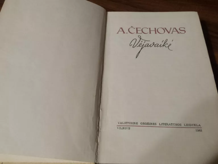 Raštai. Vėjavaikė (6 tomas) - Antonas Čechovas, knyga