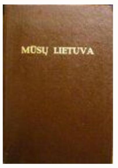 Mūsų Lietuva (I tomas) - Bronius Kviklys, knyga