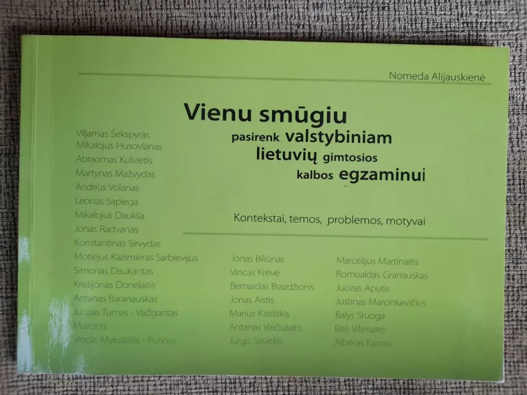 Vienu smūgiu pasirenk valstybiniam lietuvių kalbos egzaminui - Alijauskienė Nomeda, knyga