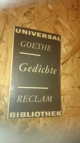 Gedichte - J.W Goethe, knyga