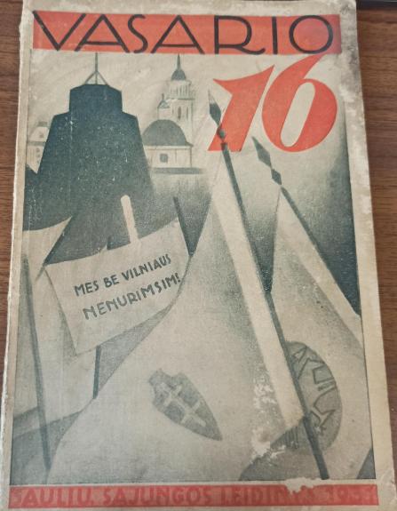Vasario 16oji.  Lietuvos nepriklausomybės 13-os metų sukaktuvėms paminėti.
