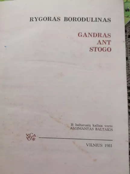 Gandras ant stogo - Rygoras Borodulinas, knyga