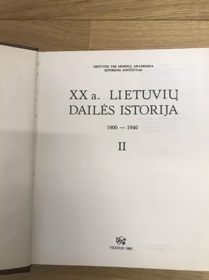 20 a.Lietuvių dailės istorija