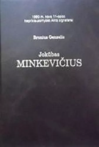 Jokūbas Minkevičius - Bronius Genzelis, knyga