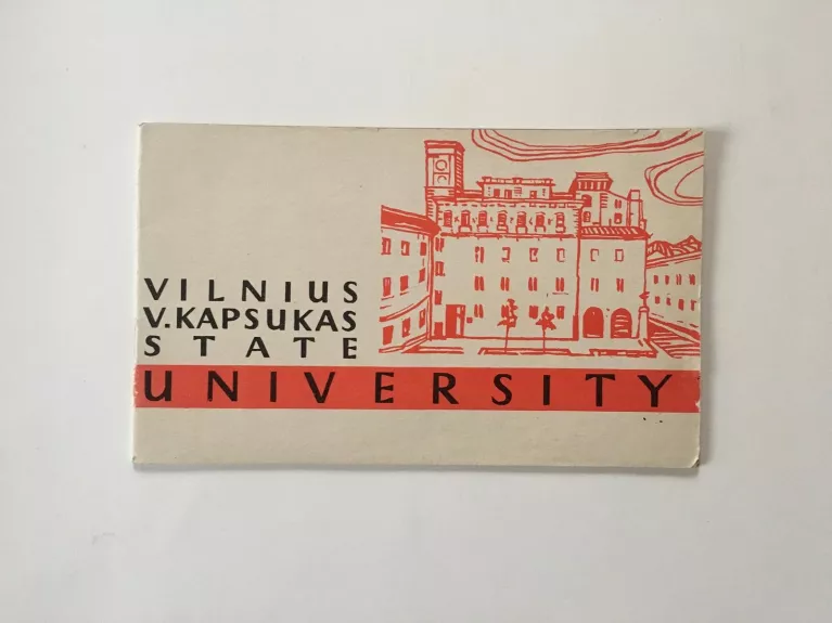Vilnius V. Kapsukas state university - S. Vaidinauskaitė, knyga