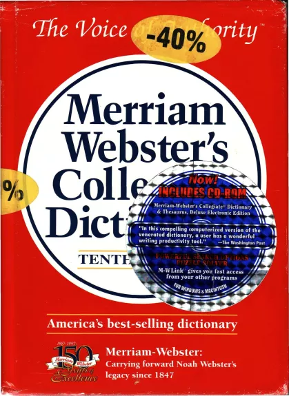 Merriam-Webster\'s Collegiate Dictionary, Tenth Edition