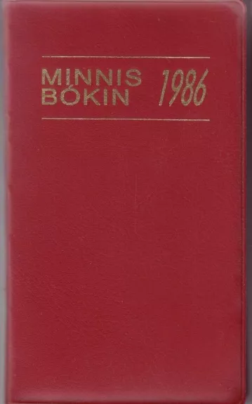 Minnisbókin 1986 - Autorių Kolektyvas, knyga 1
