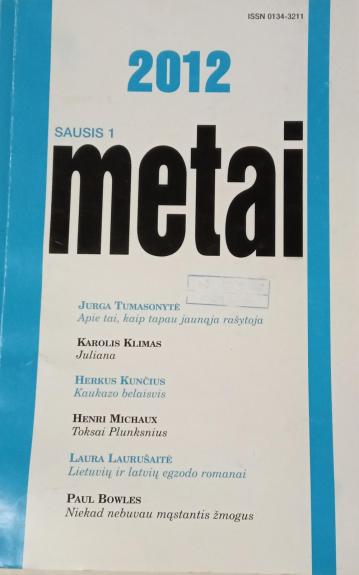 Metai, 2012m. Nr.1