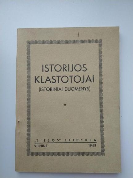 ISTORIJOS KLASTOTOJAI,1948 m
