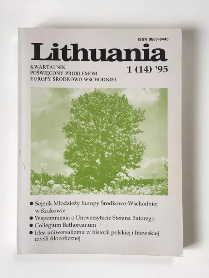 Lithuania. Kwartalnik poświęcony problemom Europy Środkowo-Wschodniej - Autorių Kolektyvas, knyga