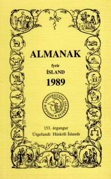 Almanak fyrir Ísland 1989 - Þorsteinn Sœmundsson, knyga 1