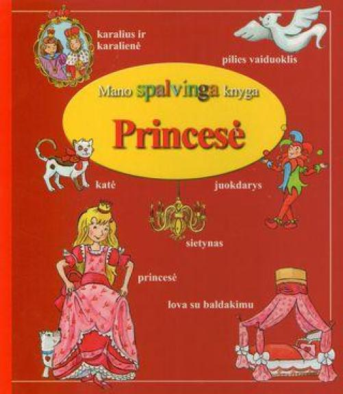 Mano spalvinga knyga. Princesė (kartoninė knyga)
