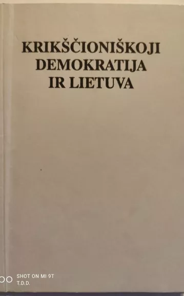 Krikščioniškoji demokratija ir Lietuva