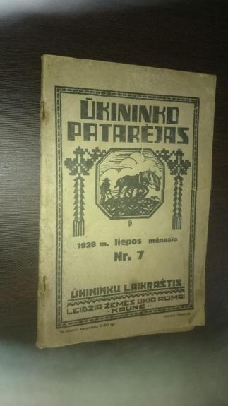 Ūkininko patarėjas 1928 m. Nr. 7