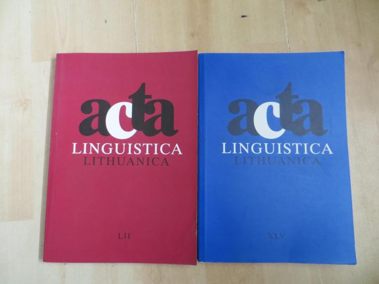 ACTA Linguistica Lithuanica XLV, LII - Autorių Kolektyvas, knyga