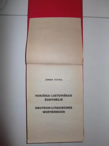 Vokiškai lietuviškas žodynėlis