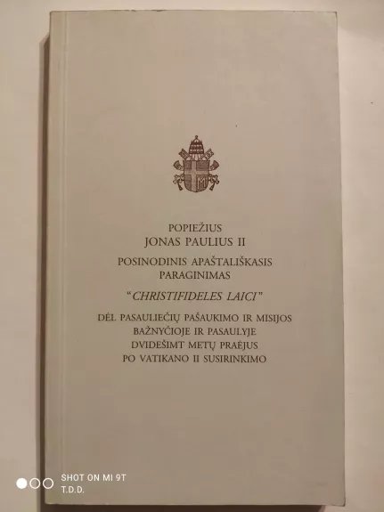 Posinodinis apaštališkasis paraginimas "Christifideles laici" - Autorių Kolektyvas, knyga
