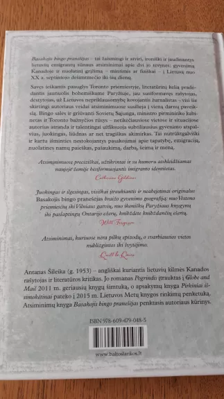 Basakojis bingo pranešėjas - Antanas Šileika, knyga 1