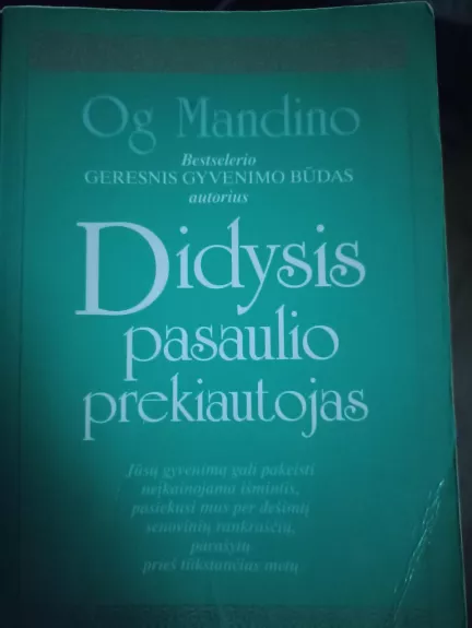 Didysis pasaulio prekiautojas - Og Mandino, knyga