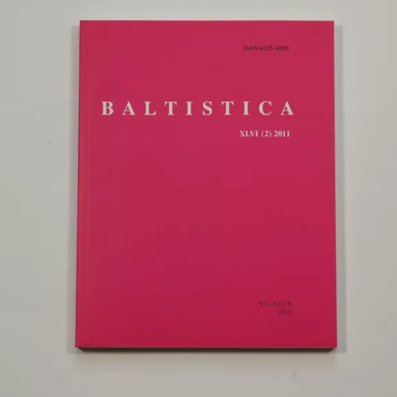 Baltistica XLVI (2) 2011