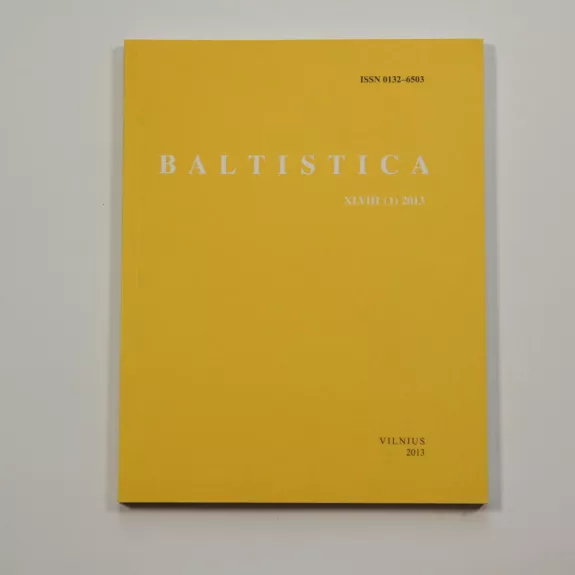 Baltistica XLVIII (1) 2013