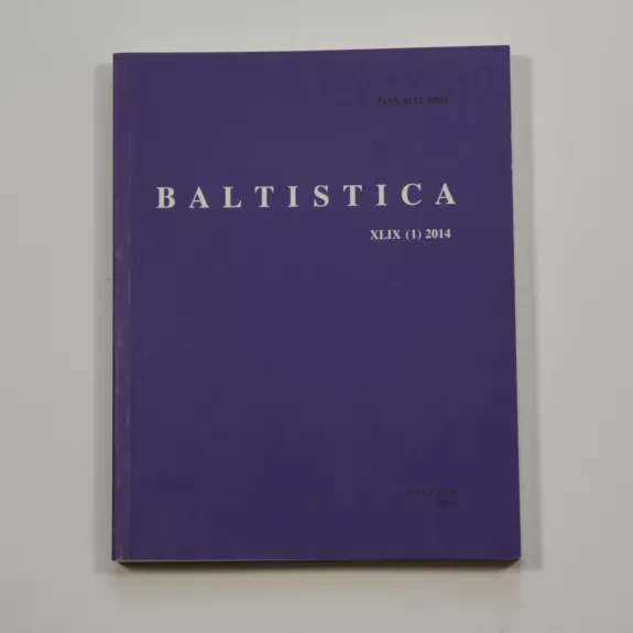Baltistica XLIX (1) 2014