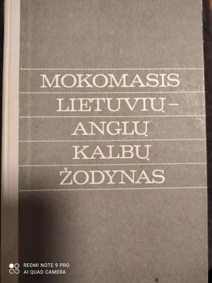 Mokomasis lietuvių - anglų kalbų žodynas