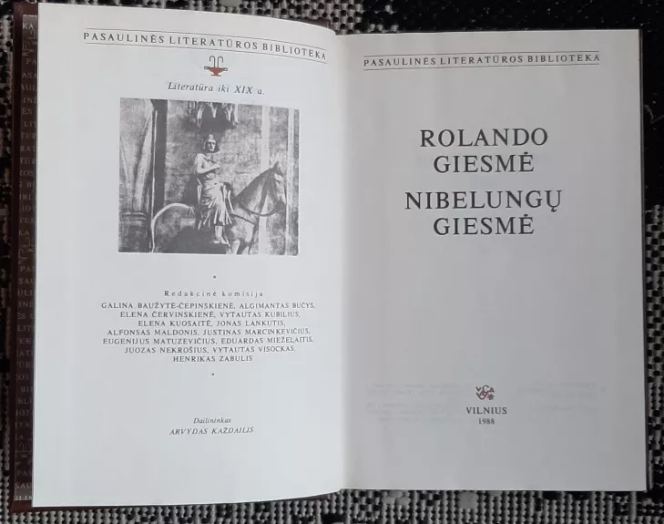 Rolando giesmė. Nibelungų giesmė - Autorių Kolektyvas, knyga 1
