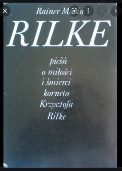 piesn o milosci i smicrci kornela Krzysztofa Rilke