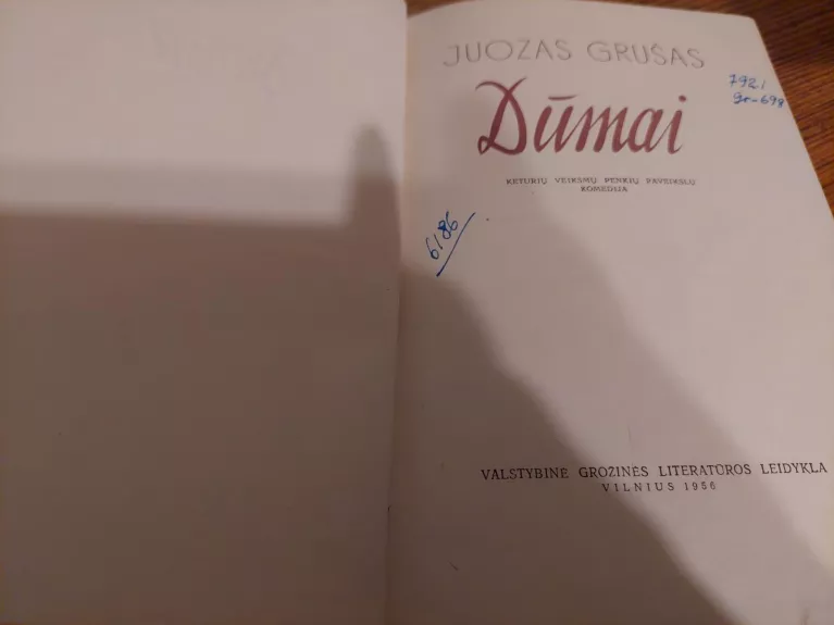 Dūmai - Juozas Grušas, knyga 1