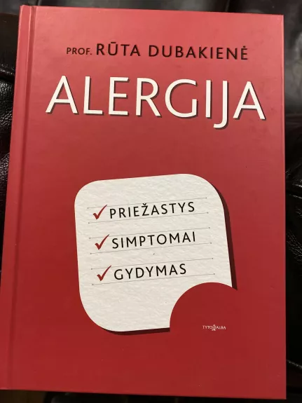 Alergija - Rūta Dubakienė, knyga