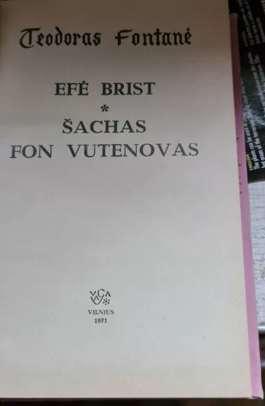 Efė Brist. Šachas fon Vutenovas