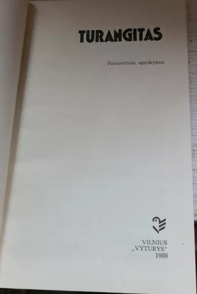 Turangitas - Gediminas Beresnevičius, knyga 1