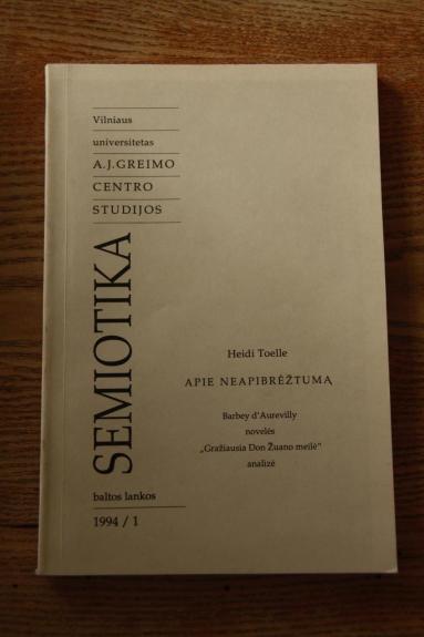 Apie neapibrėžtumą ir Barbery d'Aurevilly novelės ,,Gražiausia Don Žuano meilė" analizė