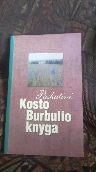 Paskutinė Kosto Burbulio knyga - Kostas Burbulys, knyga