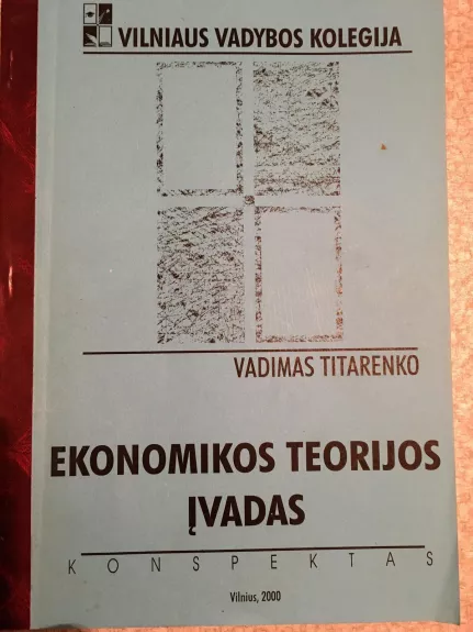 Ekonomikos teorijos įvadas - Vadimas Titarenko, knyga