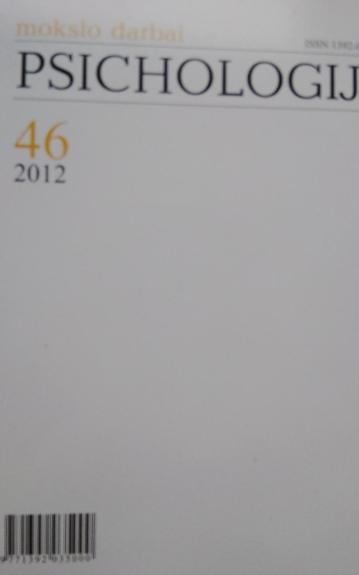 Psichologija  2012 46 tpmas - Autorių Kolektyvas, knyga