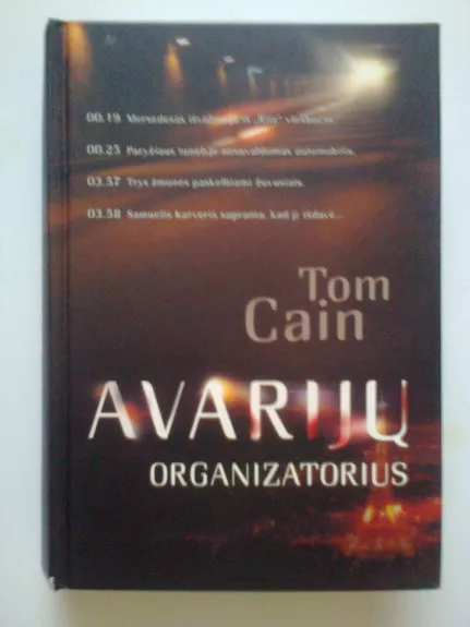 Avarijų organizatorius - Tom Cain, knyga