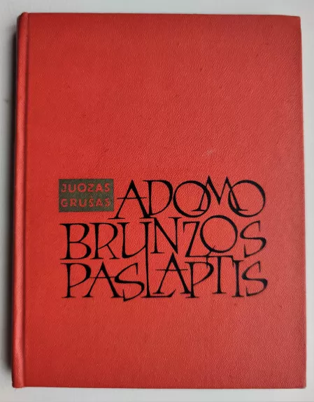 Adomo Brunzos paslaptis - Juozas Grušas, knyga