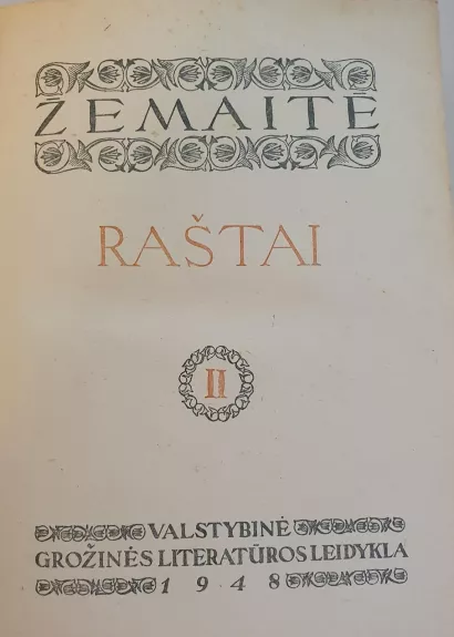 Raštai II tomas, 1948 m.