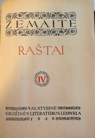 Raštai IV tomas, 1948 m.