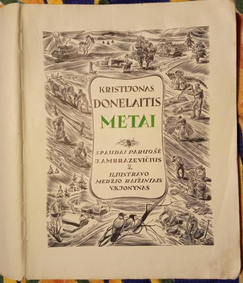 K.Donelaitis Metai,1941 m - Kristijonas Donelaitis, knyga 1