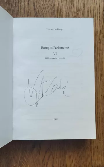 Europos parlamente (VI dalis) - Vytautas Landsbergis, knyga 1