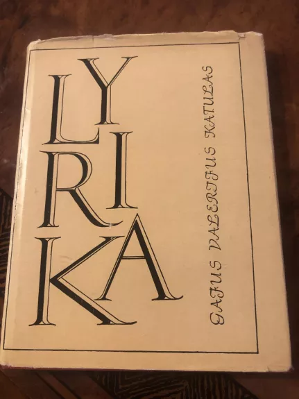 Lyrika - Katulas Gajus-Valerijus, knyga