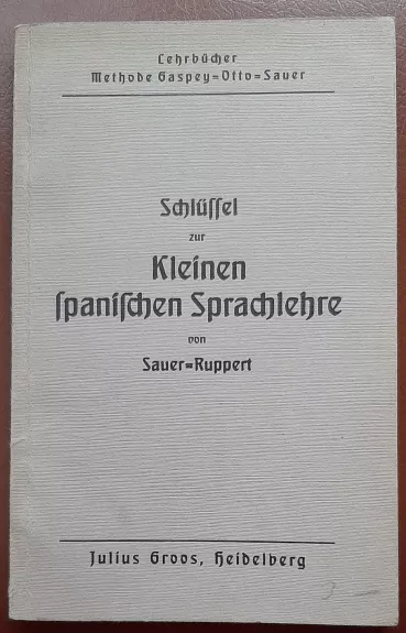 Kleine spanische Sprachlehre - Sauer Ruppert, knyga