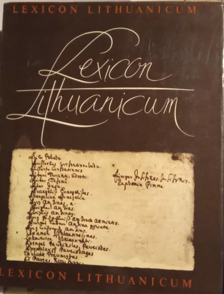 LEXICON LITHUANICUM - Drotvinas V., knyga 1