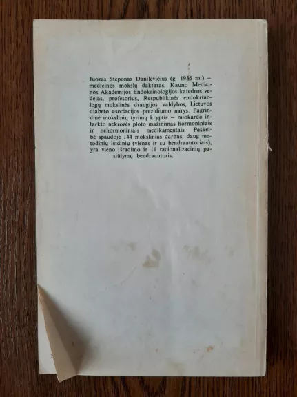 Endokrininių ligų diagnostika ir gydymas - Juozas Steponas Danilevičius, knyga 1