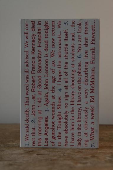 Seven American Deaths And Disasters - Kenneth Goldsmith, knyga