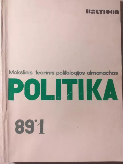 Politika - Autorių Kolektyvas, knyga 1